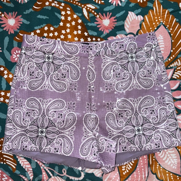 Neiman Marcus BANDANA VIOLETTA SHORTS sz 6 MSRP $265 NWT - Picture 5 of 10